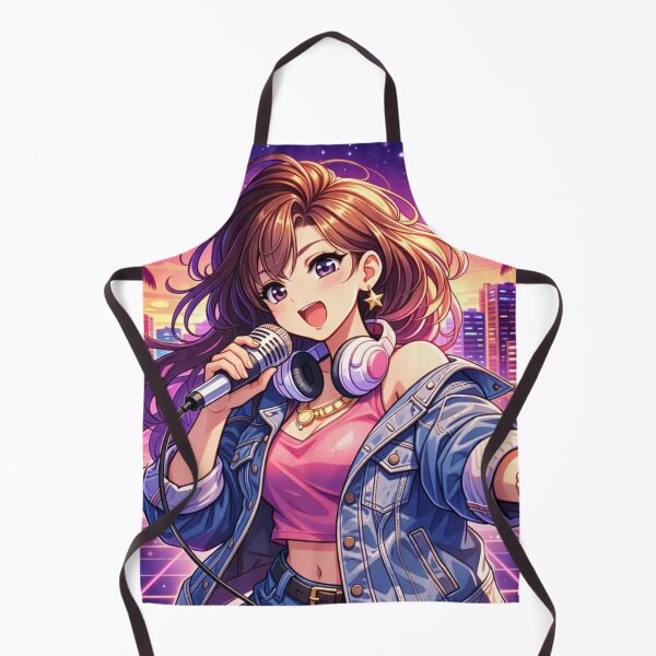 Item preview, Anime Singer Idol Vaporwave City Pop Aesthetic Music Girl Art designed and sold by VaporTokyo.