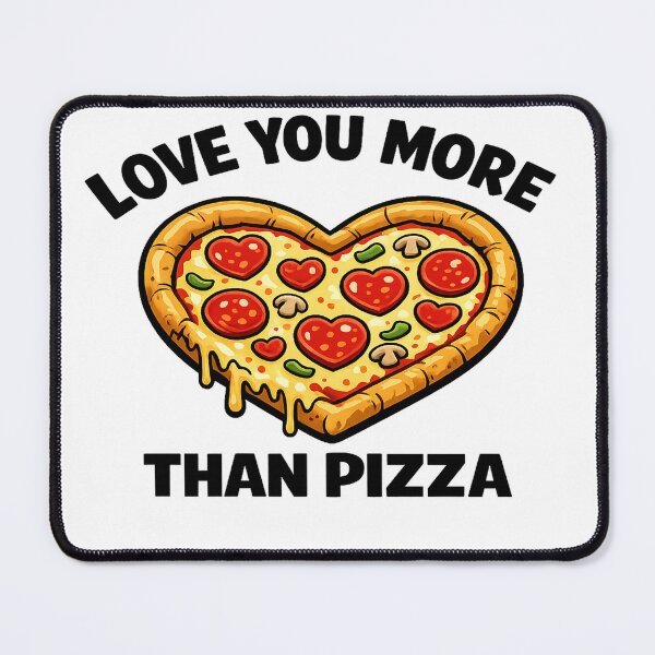 Item preview, Love You More Than Pizza Shirt – Funny Pizza Lover Valentine T-Shirt designed and sold by GlobalDesignUnlimited.