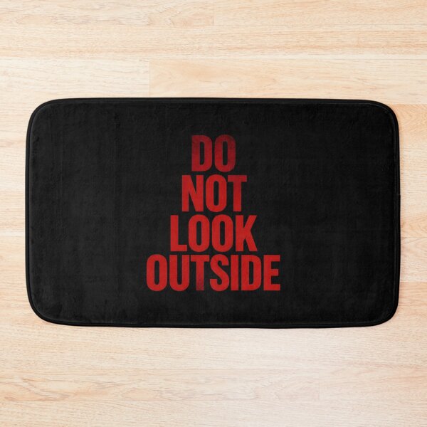 Item preview, Do Not Look Outside – Psychological Horror Typography Design designed and sold by Uglyandcute.
