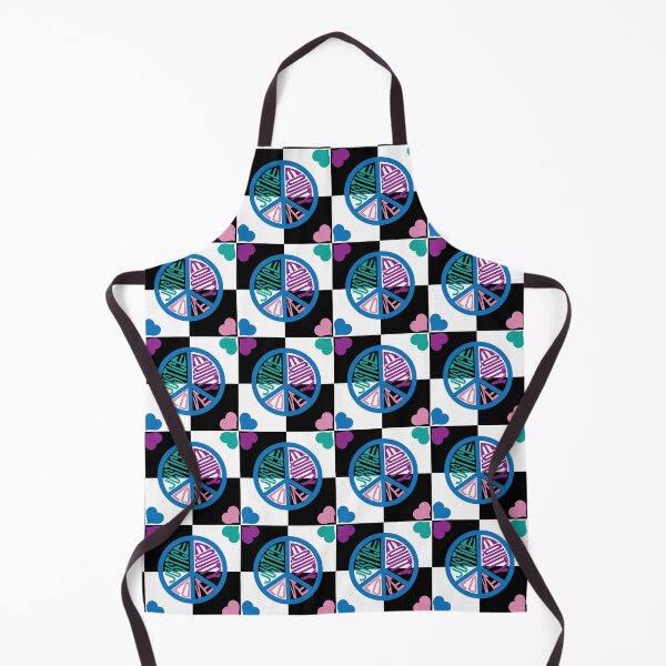 Item preview, Peace Checkers Large Jewel Tones designed and sold by Digitalmyth's Designs.