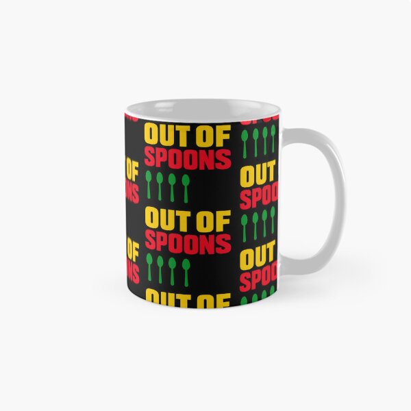 Item preview, Out of Spoons Burnout Humor Design designed and sold by TeeTimeTreasure.