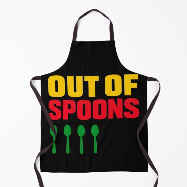 Item preview, Out of Spoons Burnout Humor Design designed and sold by TeeTimeTreasure.