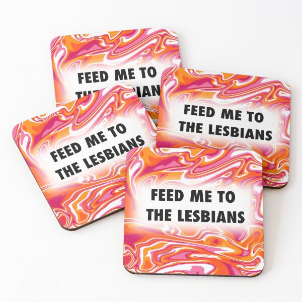 Item preview, Feed Me to the Lesbians (funny lesbian pride merch) designed and sold by artist-wanna-be.