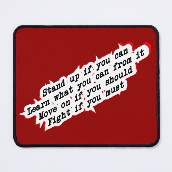 Item preview, stand up, learn, move on, or fight, red designed and sold by mntimg.