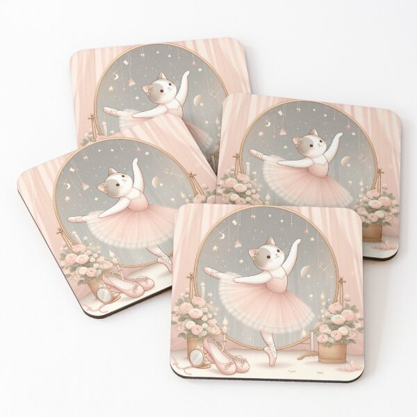 Item preview, Kitty ballerina in pink designed and sold by Zelda50.