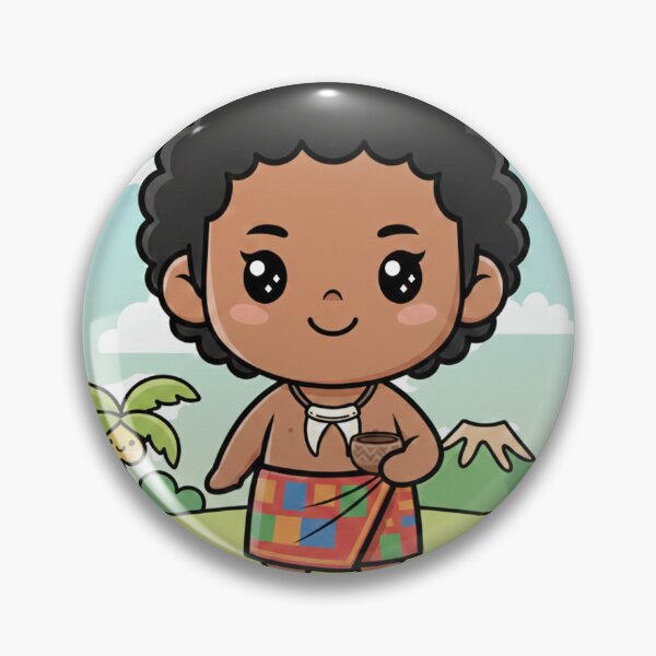 Item preview, Cute Island Character with Kava Bowl designed and sold by Waddamurrkay.