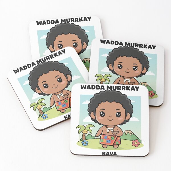 Item preview, Cute Island Character with Kava Bowl designed and sold by Waddamurrkay.