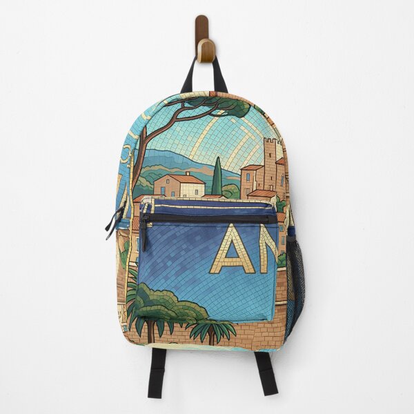 Item preview, Antibes France Mosaic Harbor Art - Vintage Riviera Aesthetic designed and sold by FrancophileFun.