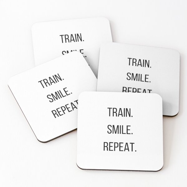 Item preview, TRAIN. SMILE. REPEAT. Dentist design designed and sold by Toothletics.