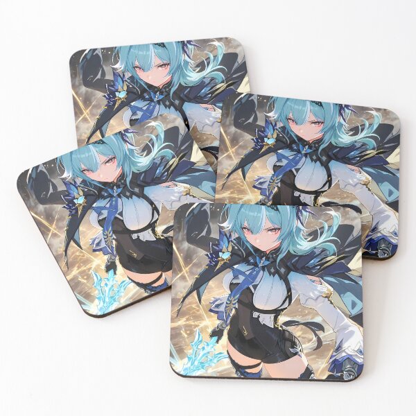 Item preview, Eula Genshin Impact Ice Sword Warrior Action Pose designed and sold by Tokyonomad.