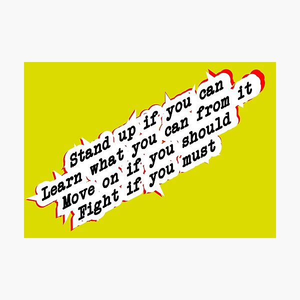 Item preview, stand up, learn, move on, or fight, yellow designed and sold by mntimg.