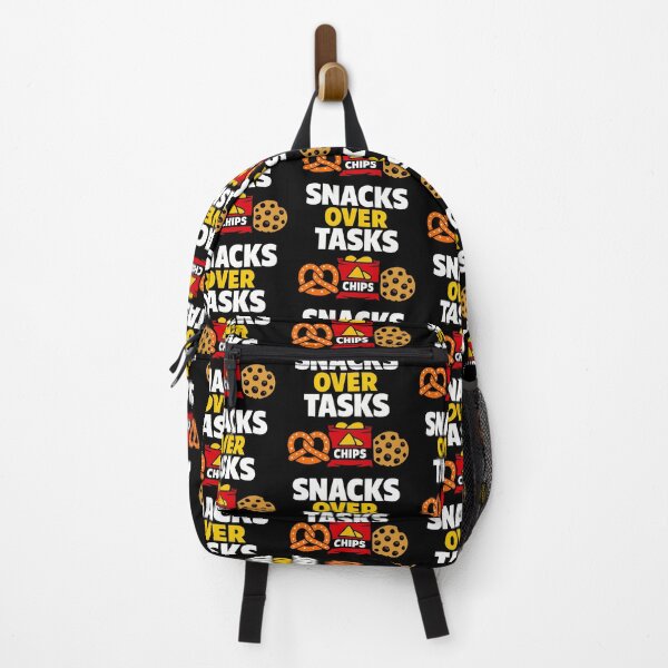 Item preview, Snacks Over Tasks Funny Procrastination Design designed and sold by TeeTimeTreasure.