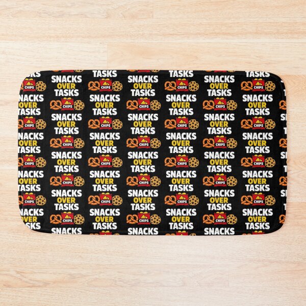 Item preview, Snacks Over Tasks Funny Procrastination Design designed and sold by TeeTimeTreasure.
