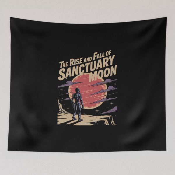 Item preview, the rise and fall of sanctuary moon murderbot diaries inspired retro sci-fi graphic designed and sold by MargaretElinor7.