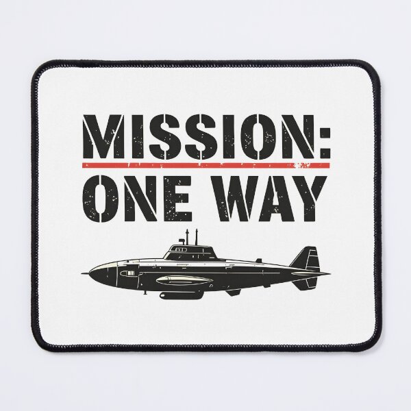 Item preview, Mission One Way – Submarine Sci Fi Horror Typography designed and sold by Uglyandcute.