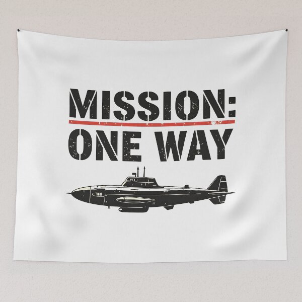 Item preview, Mission One Way – Submarine Sci Fi Horror Typography designed and sold by Uglyandcute.