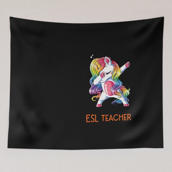 Item preview, Dabbing Unicorn ESL Teacher designed and sold by bzewzkmbo64.