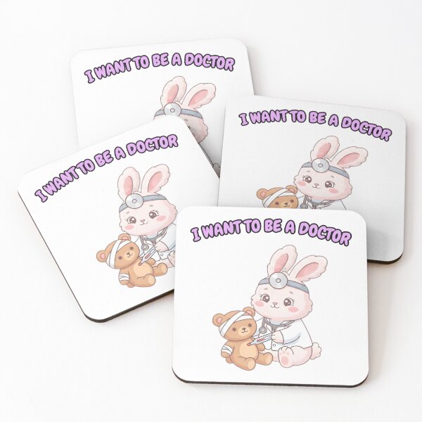 Item preview, I Want To Be A Doctor - Cute Bunny Future Doctor for Kids designed and sold by KimSnow Studio.