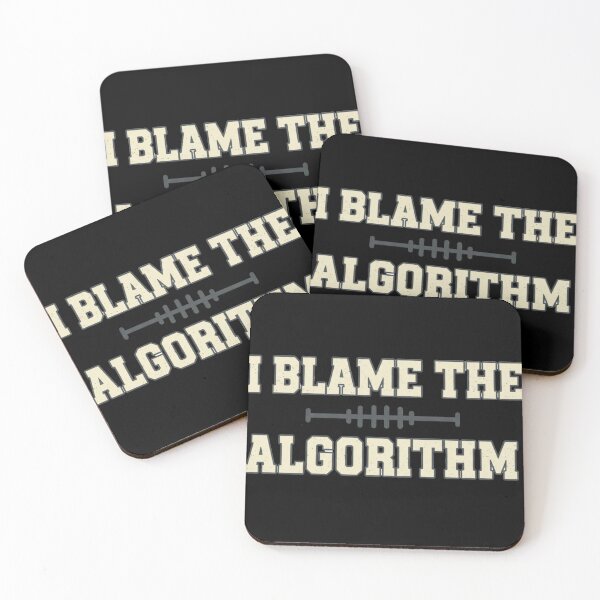 Item preview, I Blame The Algorithm – Fantasy Football Meme Retro designed and sold by DIRTYSKETCHH.
