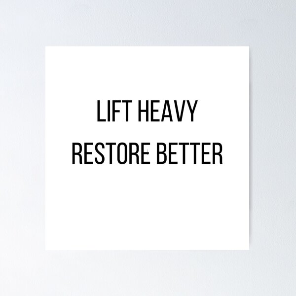 Item preview,  LIFT HEAVY RESTORE BETTER Dental Design designed and sold by Toothletics.