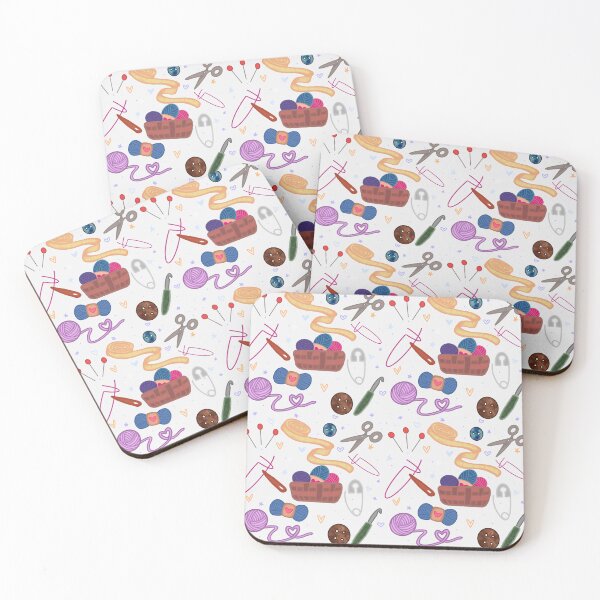 Item preview, craft seamless pattern designed and sold by Katnapscrafts.