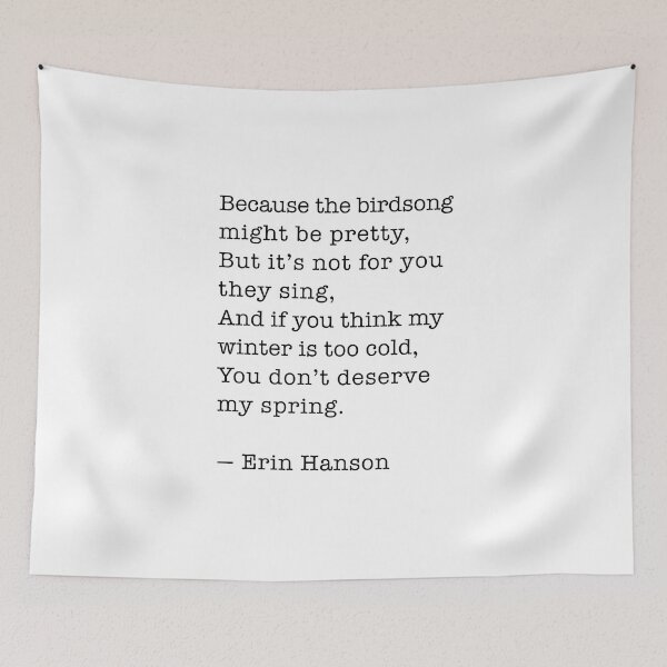 Item preview, Because the birdsong might be pretty - Erin Hanson Quote designed and sold by corbrand.