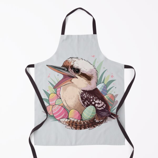 Item preview, Cute Laughing Kookaburra with Easter Eggs Australian Wildlife Illustration designed and sold by Wennebabs.