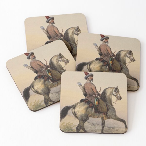 Item preview, Mongol Turkic Nomadic Warrior | Archer on Horseback Beautiful painting designed and sold by Based History.