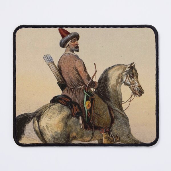 Item preview, Mongol Turkic Nomadic Warrior | Archer on Horseback Beautiful painting designed and sold by Based History.