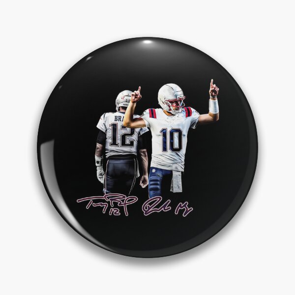 Artikelvorschau, New England Football: Tom Brady und Drake Maye entworfen und verkauft von Edgeshustle3.