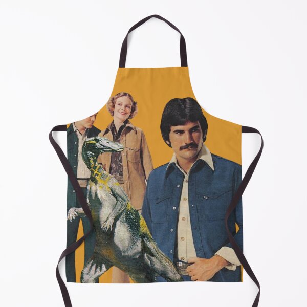 Item preview, Prehistoric Kitsch - The Model - Collage Art 70s Vibe designed and sold by The Sticker Bureau.