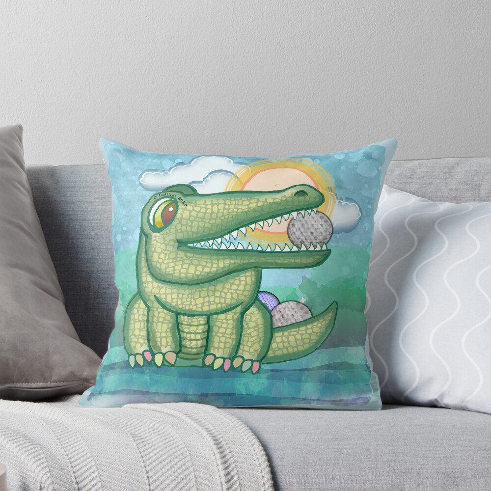 Alligator Golf Pillow