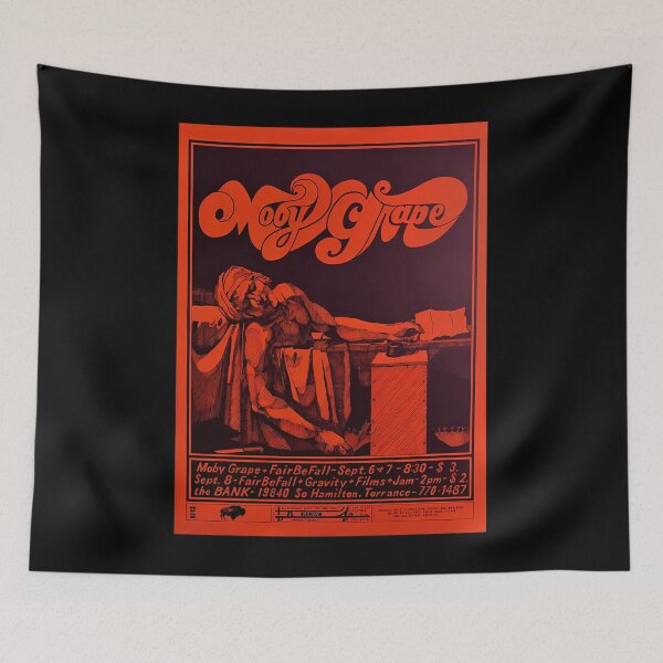 Item preview,  Vintage 1968 Psychedelics Concert Poster Marats  Mobys Grapes designed and sold by PiyuSam.