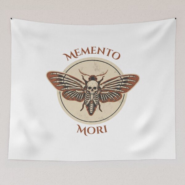 Item preview, Memento Mori Skeleton Death Moth - Vintage Gothic Horror designed and sold by STARLIGHTS.