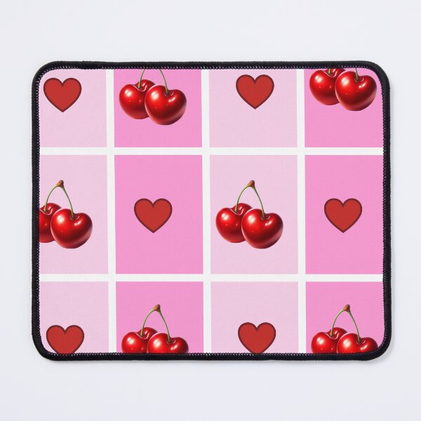 Item preview, Coquette Cherry Heart Checkerboard: Radiant Retro Aesthetic Pattern designed and sold by HopeAndHustle.