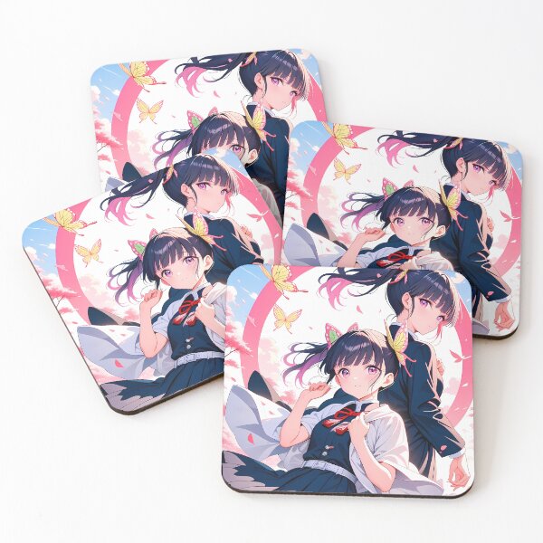 Item preview, Kanao Tsuyuri Demon Slayer Anime Girl Cherry Blossom Duo designed and sold by Tokyonomad.