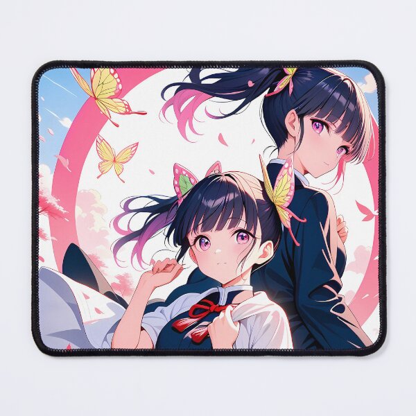 Item preview, Kanao Tsuyuri Demon Slayer Anime Girl Cherry Blossom Duo designed and sold by Tokyonomad.