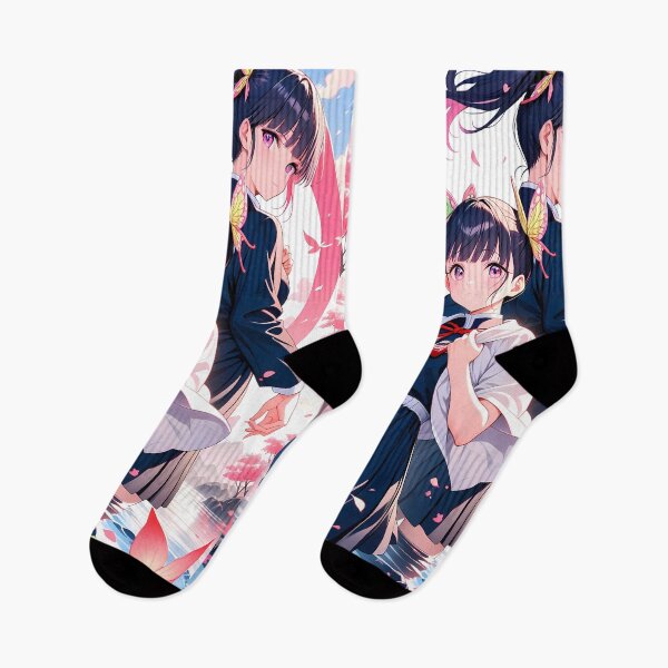 Item preview, Kanao Tsuyuri Demon Slayer Anime Girl Cherry Blossom Duo designed and sold by Tokyonomad.