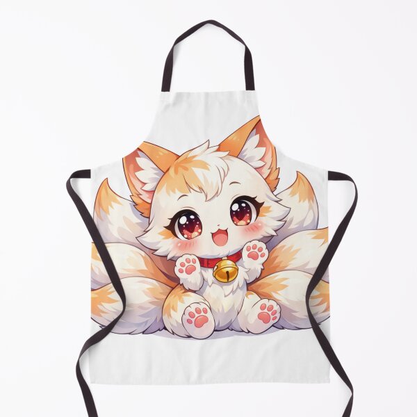 Item preview, Cute Kitsune Fox Chibi Anime Nine Tails Kawaii Spirit Fox Art designed and sold by VaporTokyo.