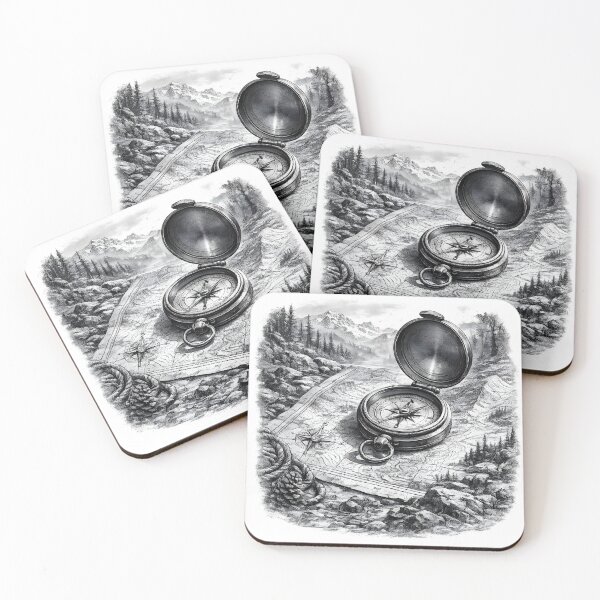 Item preview, Compass on Topo-Landscape designed and sold by AggAverse.
