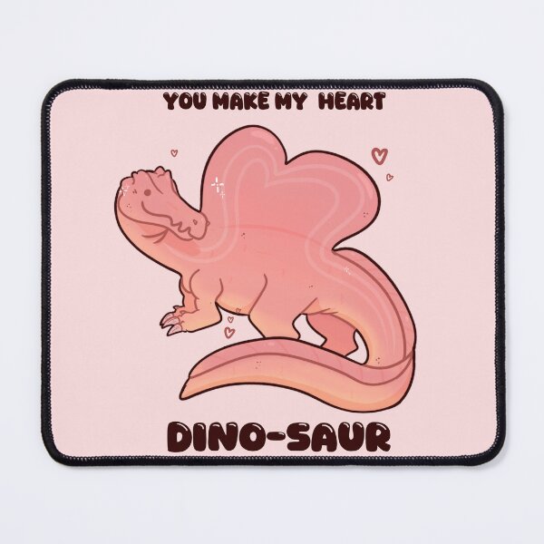 Item preview, You Make My Heart Dino-saur Spinosaurus Valentine designed and sold by Aloe and Monstera.