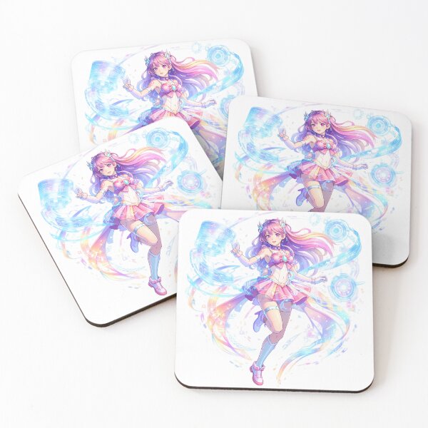 Item preview, Cyber Idol Magical Girl Anime AI Goddess Futuristic Kawaii Tech Art designed and sold by VaporTokyo.