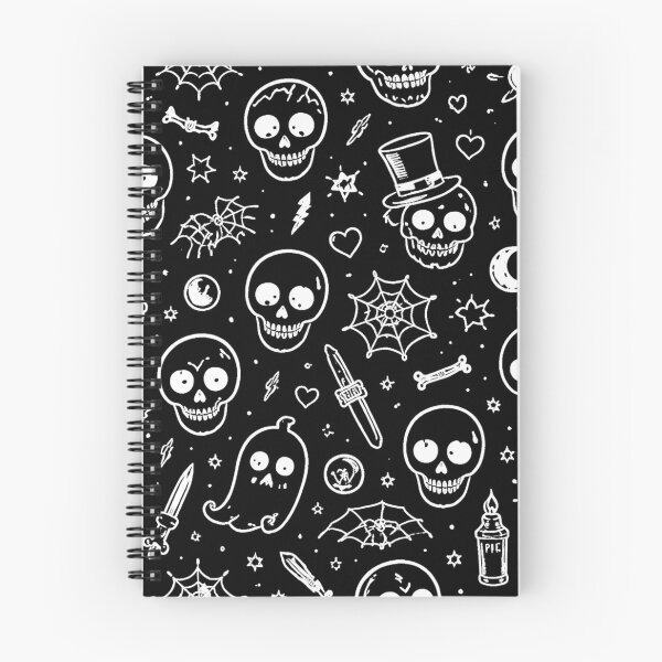 Item preview, Skull Doodle Night Seamless Pattern designed and sold by optimusprime39.