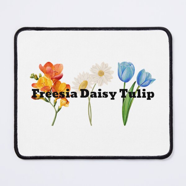 Item preview, freesia daisy tulip - black font designed and sold by "Nice" Guy Recovery Co..