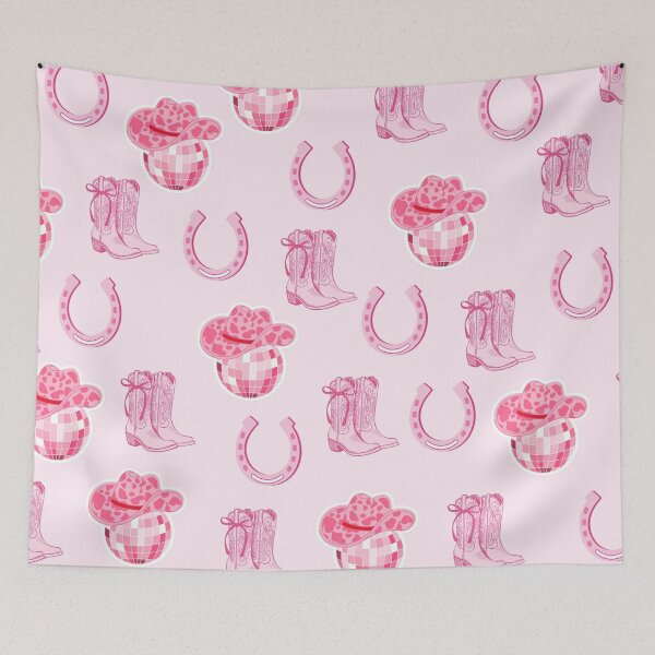 Item preview, Pink Cowgirl Pattern – Seamless Western Aesthetic Design designed and sold by emmavdh.