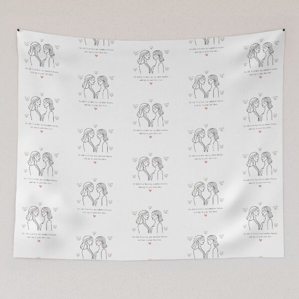 Item preview, Cute Lesbian Couple Sticker – Mrs & Mrs Pride Love, LGBTQ Romantic Gift designed and sold by Pride_Prints.