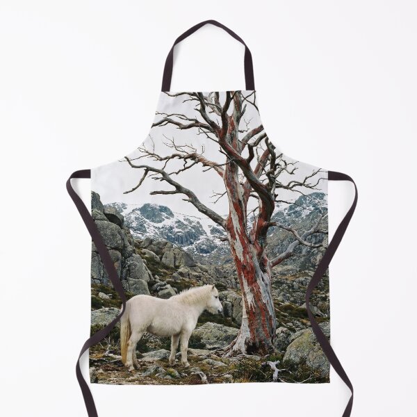 Item preview, Small White Horse Facing a Tree designed and sold by AlienAardvark.