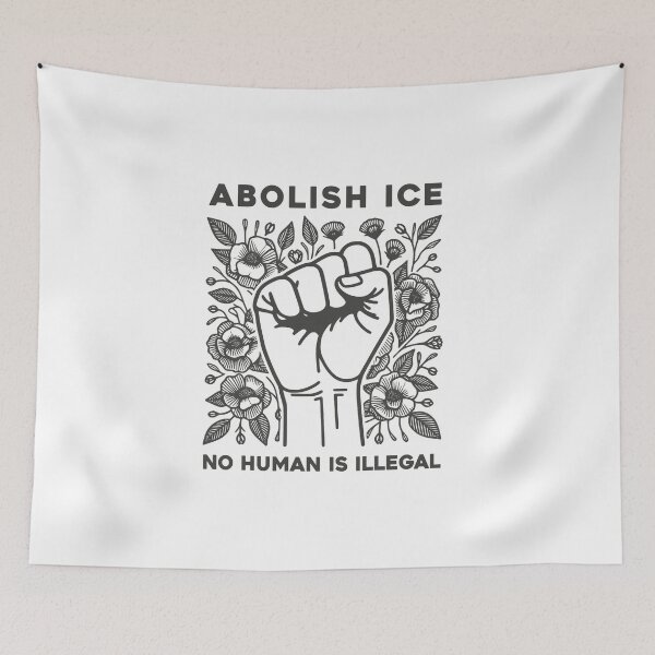 Item preview, Abolish Ice No Human Is Illegal designed and sold by vintagearttee.