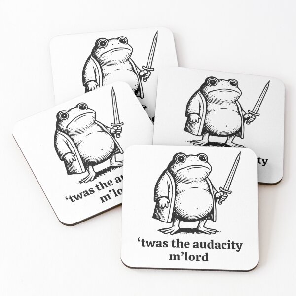 Item preview, Twas the Audacity Funny Frog Sword Meme designed and sold by gunaone-design.