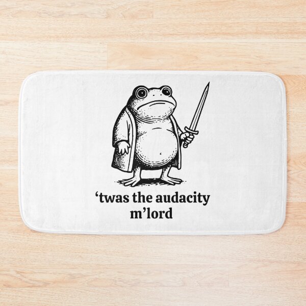 Item preview, Twas the Audacity Funny Frog Sword Meme designed and sold by gunaone-design.